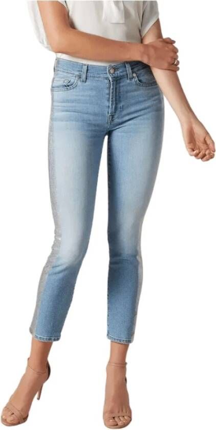 7 For All Mankind Roxanne Ankle Jeans Blauw Dames