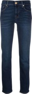 7 For All Mankind Roxanne Mid Rise Slim Fit Jeans Blauw Dames