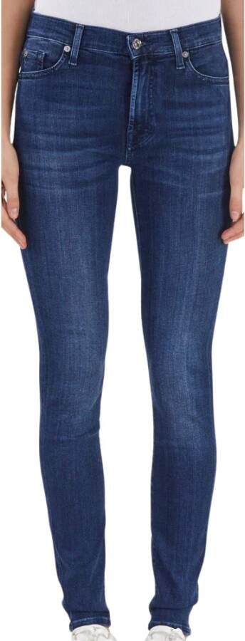 7 For All Mankind Skinny Jeans Blauw Dames