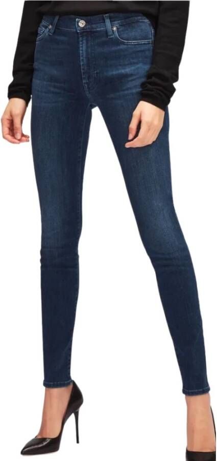 7 For All Mankind Slim-fit jeans Blauw Dames
