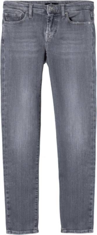 7 For All kind Slim-fit Jeans Grijs