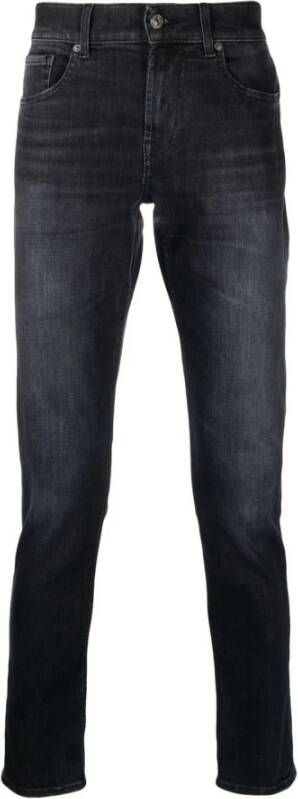 7 For All Mankind Slim-fit jeans Zwart Heren