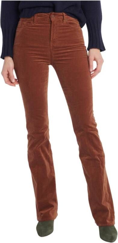 7 For All Mankind Slim-fit Trousers Bruin Dames