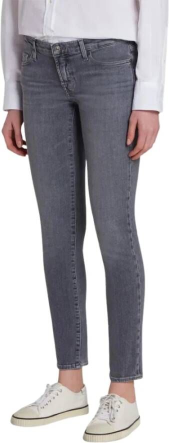 7 For All Mankind Slim-fit Trousers Grijs Dames