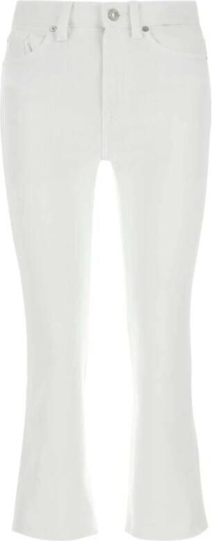 7 For All Mankind Slim-fit Trousers White Dames
