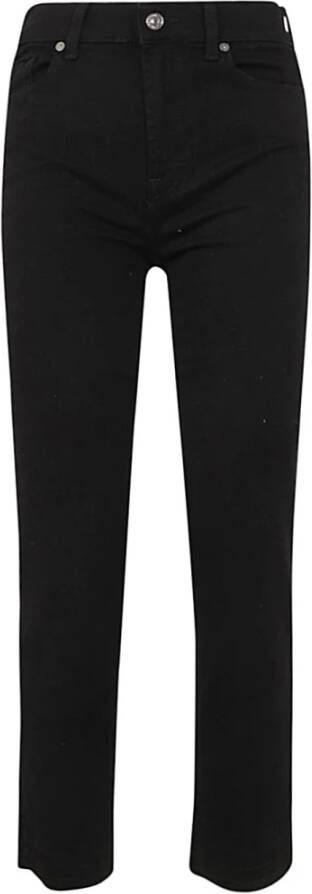 7 For All Mankind Slim-fit Trousers Zwart Dames
