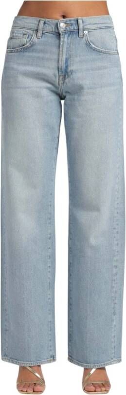 7 For All Mankind High waist wide leg jeans met stretch model 'Tess'