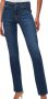 7 For All Mankind Kimmie Straight Jeans Blue Dames - Thumbnail 2