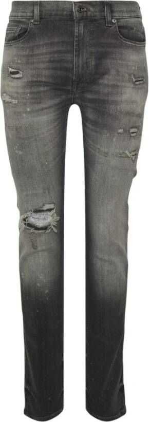 7 For All Mankind Stretch Tek Downtown Jeans Grijs Heren