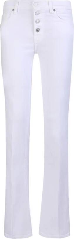 7 For All Mankind Tijdloze witte jeans met flared design White Dames