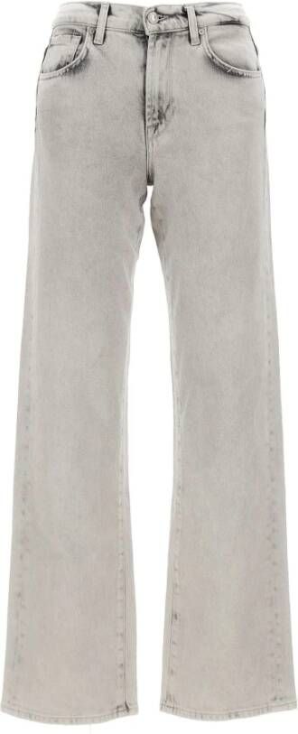 7 For All Mankind Wide Jeans Zwart Dames