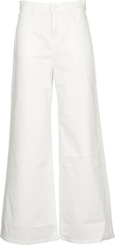 7 For All Mankind Wide Trousers Wit Dames