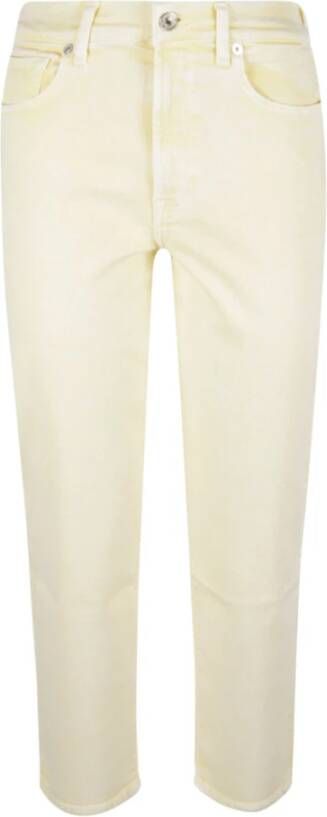 7 For All Mankind Witte Malia Colored Luxe Vintage Jeans White Dames