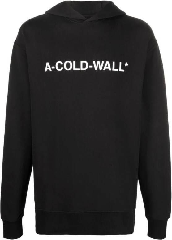 A-Cold-Wall Een koude muurlogo hoodie Zwart Heren