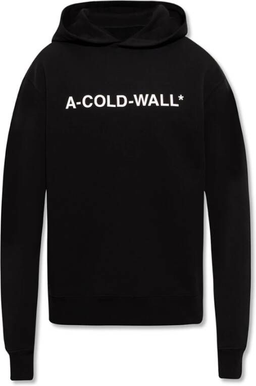 A-Cold-Wall Essentiële Logo Hoodie Zwart Industrieel Stijl Black Heren