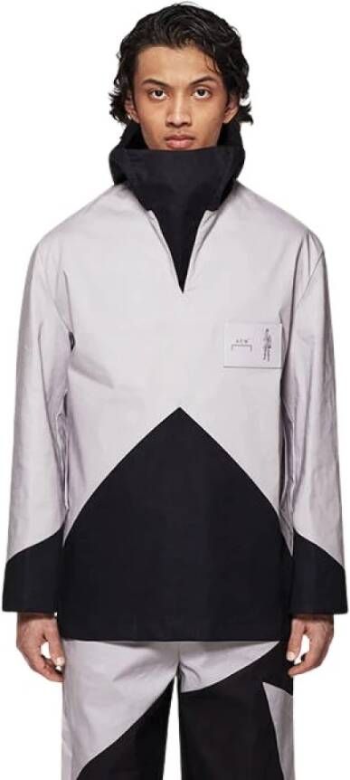 A-Cold-Wall Geometrische Kagool Windbreaker in Zwart Grijs Gray Heren