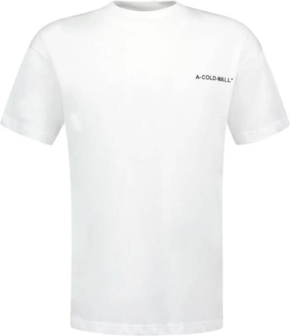 A-Cold-Wall Wit Katoenen Logo T-Shirt Wit Heren