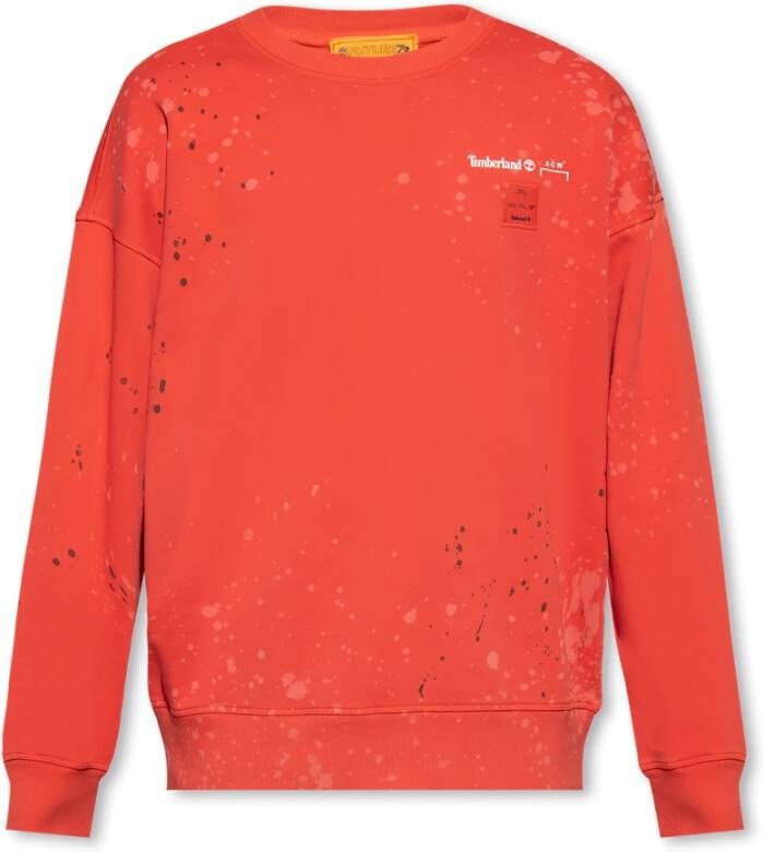 A-Cold-Wall Rode Crewneck Sweatshirt met Verfspatten Red Heren