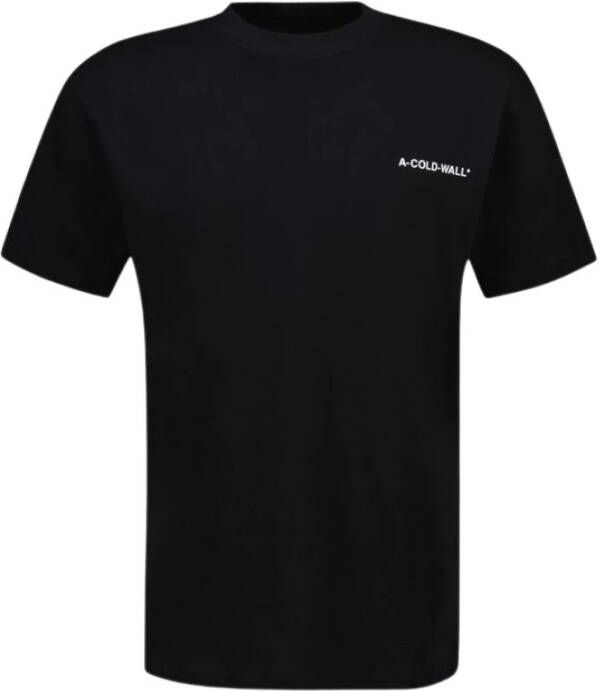 A-Cold-Wall Zwart Katoenen Logo T-Shirt Zwart Heren