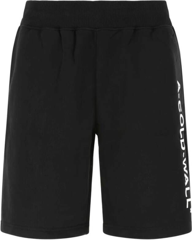 A-Cold-Wall Zwarte katoen Bermuda shorts Zwart Heren