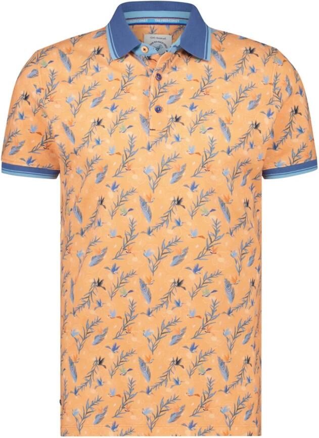 A fish named fred Oranje Polo Shirt Korte Mouw Orange Heren