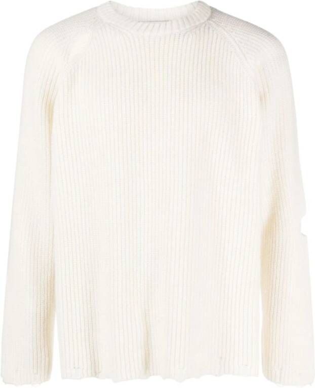 A Paper Kid Round-neck Knitwear Beige Heren
