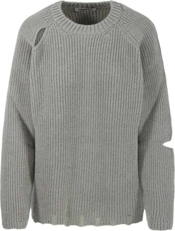 A Paper Kid Groene Trui met Losse Pasvorm en Raglan Mouwen Green