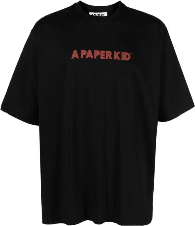 A Paper Kid T-Shirts Zwart Heren