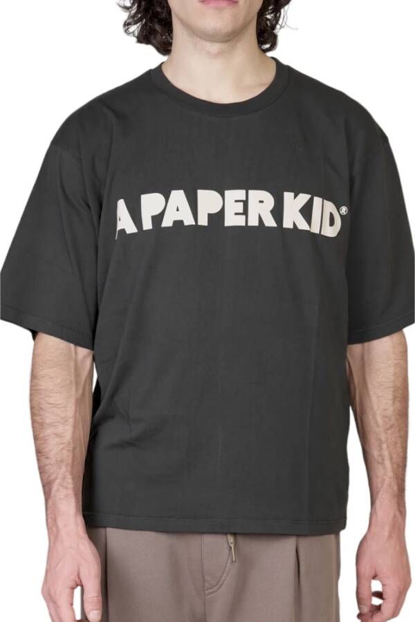 A Paper Kid T-Shirts Zwart Heren