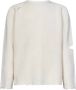 A Paper Kid Witte Crew-neck Sweater met Distressed Details White Heren - Thumbnail 1