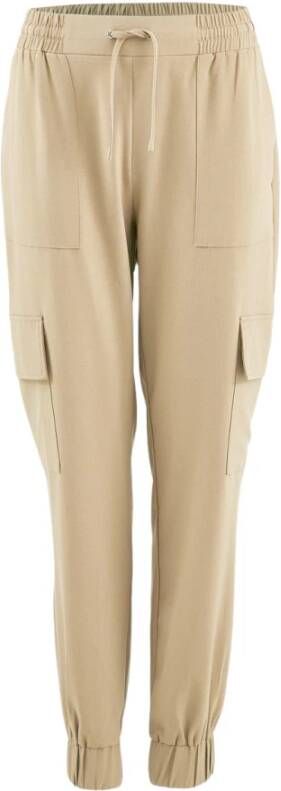 A-View Hoge Taille Oversized Beige Broek Beige Dames