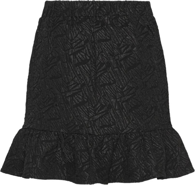 A-View Elvina Peplum Rok Zwart Black Dames