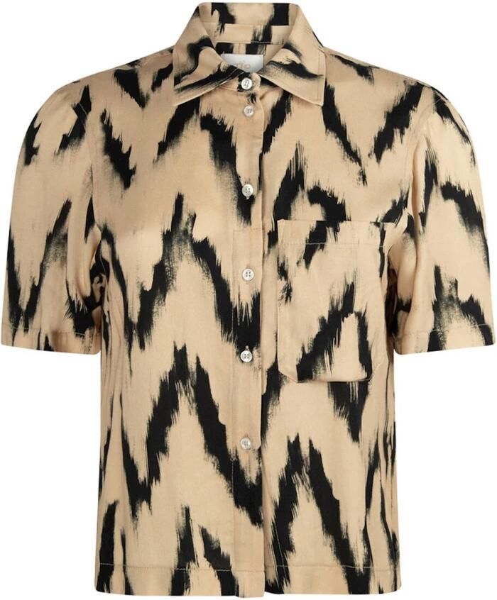 Aaiko Blouse korte mouw Jannike VIS 528 Multicolor Dames - Foto 3