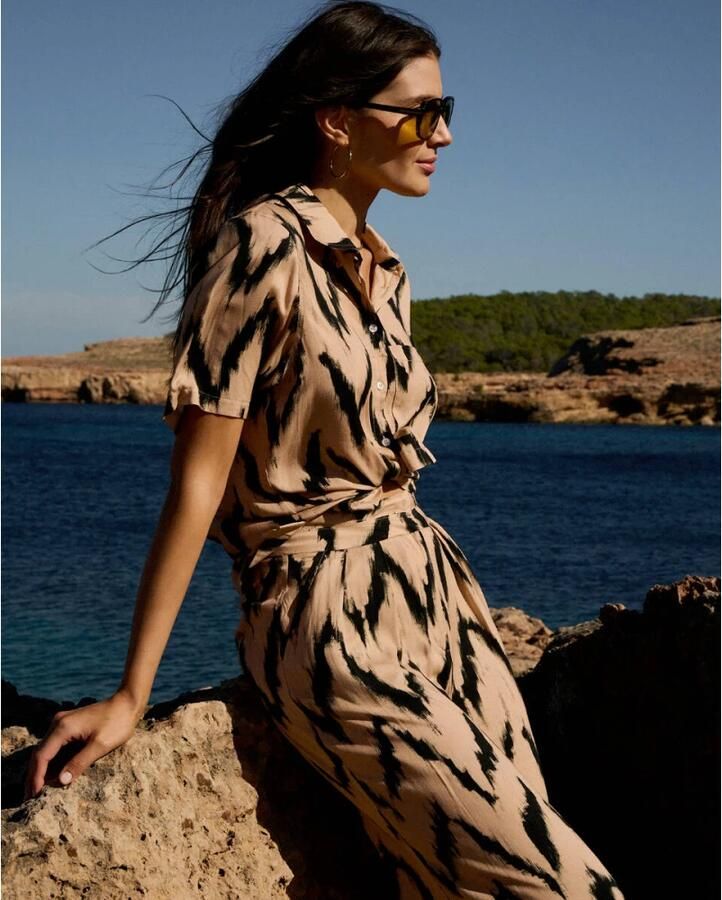 Aaiko Blouse korte mouw Jannike VIS 528 Multicolor Dames - Foto 2