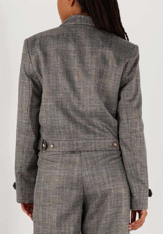 Aaiko Chique Tweed Blazer met Glitterdraad Gray Dames - Foto 6