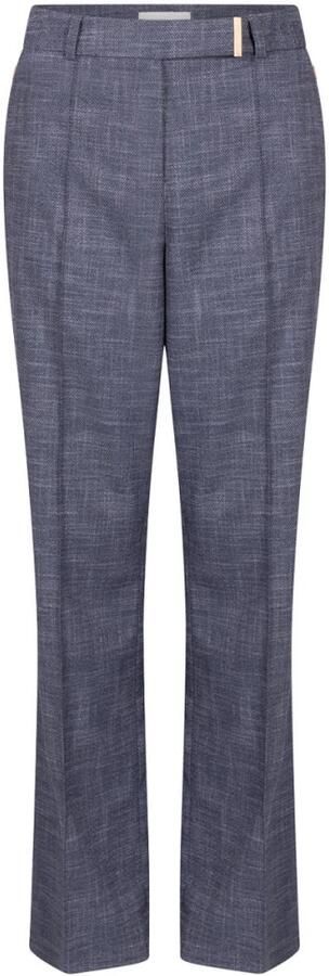 Aaiko flared high waist pantalon donkerblauw - Foto 4