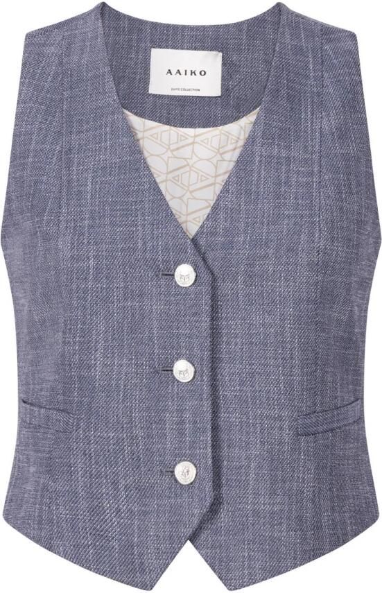 Aaiko Denim Gilet Alica Blue Dames