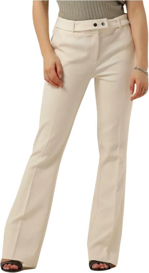 Aaiko Ecru Flarene Vis 420 Broek Beige Dames - Foto 3