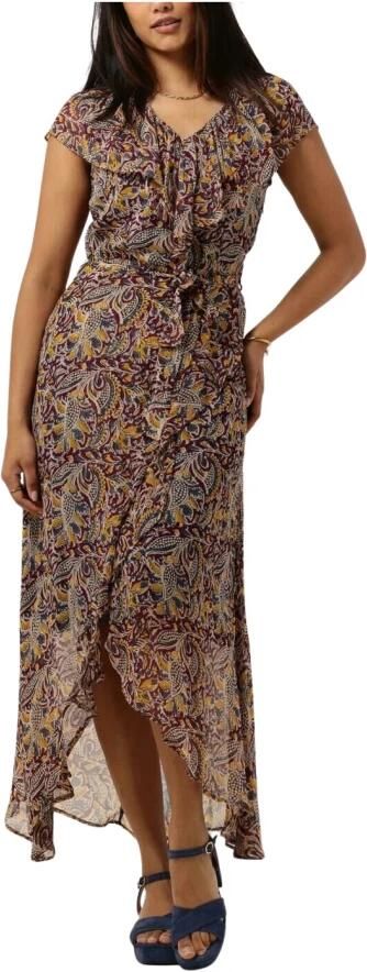 Aaiko maxi wikkeljurk Esmee met paisleyprint en ruches beige - Foto 4