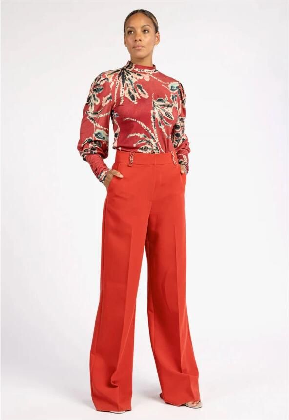 AAIKO Dames Broeken Sonja Fancy R Pes 345 Rood - Foto 7