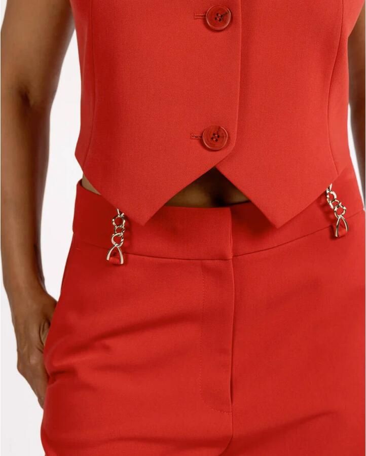 AAIKO Dames Broeken Sonja Fancy R Pes 345 Rood - Foto 4