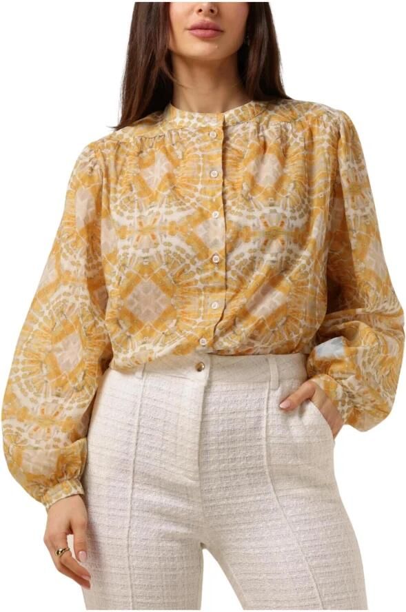 Aaiko Blouse met Lange Mouwen en Zoya Multi Tie Dye CO 502 Yellow Dames - Foto 3