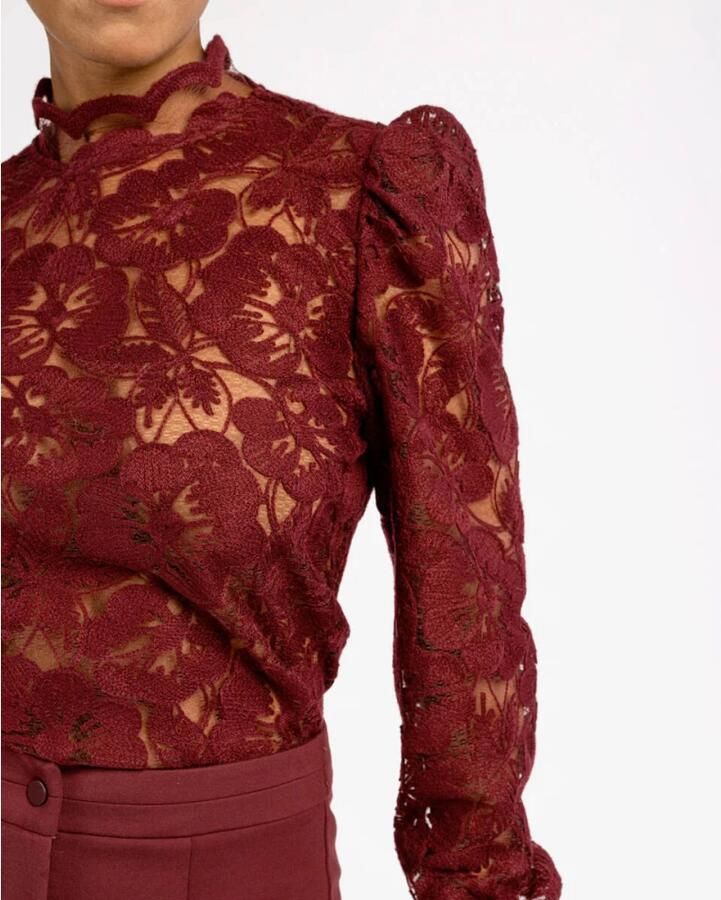 Aaiko Lange mouw blouse in Muze stijl Red Dames - Foto 5