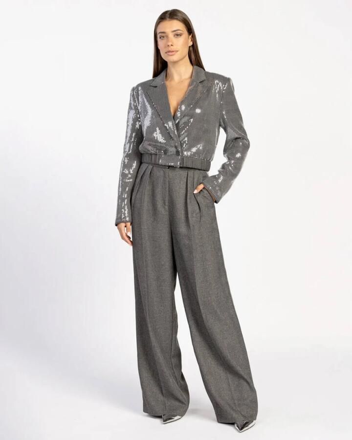 Aaiko Paillet Glamour Broek voor Vrouwen Gray Dames - Foto 5