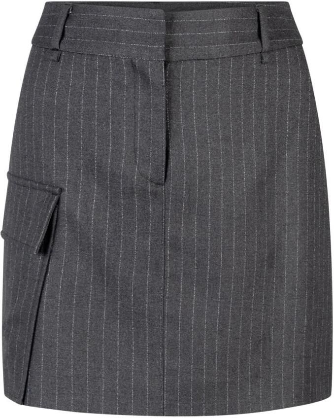 AAIKO Dames Rokken Pascale Pinstripe Vis 548 Zwart - Foto 6