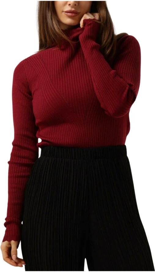 AAIKO Dames Tops & T-shirts Vida Ruffle Vis 301 Sweaters Rood - Foto 3