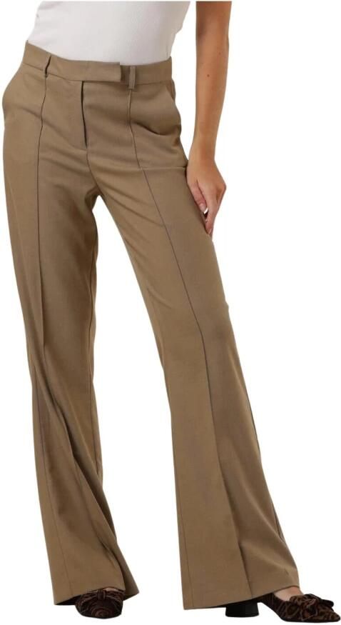Aaiko Taupe Twill Broek Chantalle Stijl Beige Dames - Foto 5