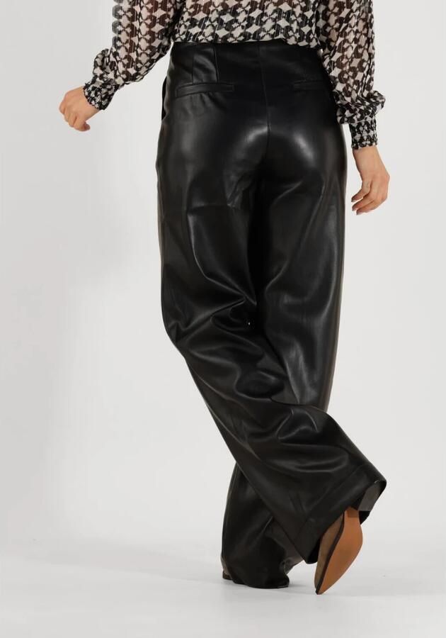 Aaiko Zwarte Straight Fit Broek Sonja PU 766 Black Dames - Foto 2