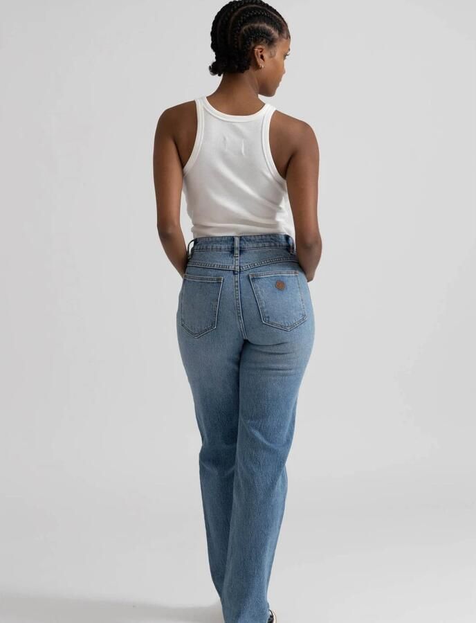 Abrand Jeans high waist straight leg jeans light blue denim - Foto 7