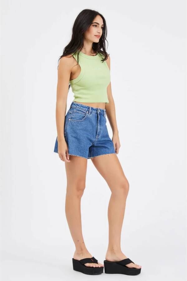 Abrand Jeans Denim Shorts Blauw Dames
